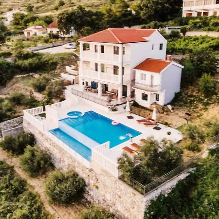 Sea View Luxury Apart Hotel Villa Conte With Swiming Pool And Romantic Spa Podstrana Ngoại thất bức ảnh