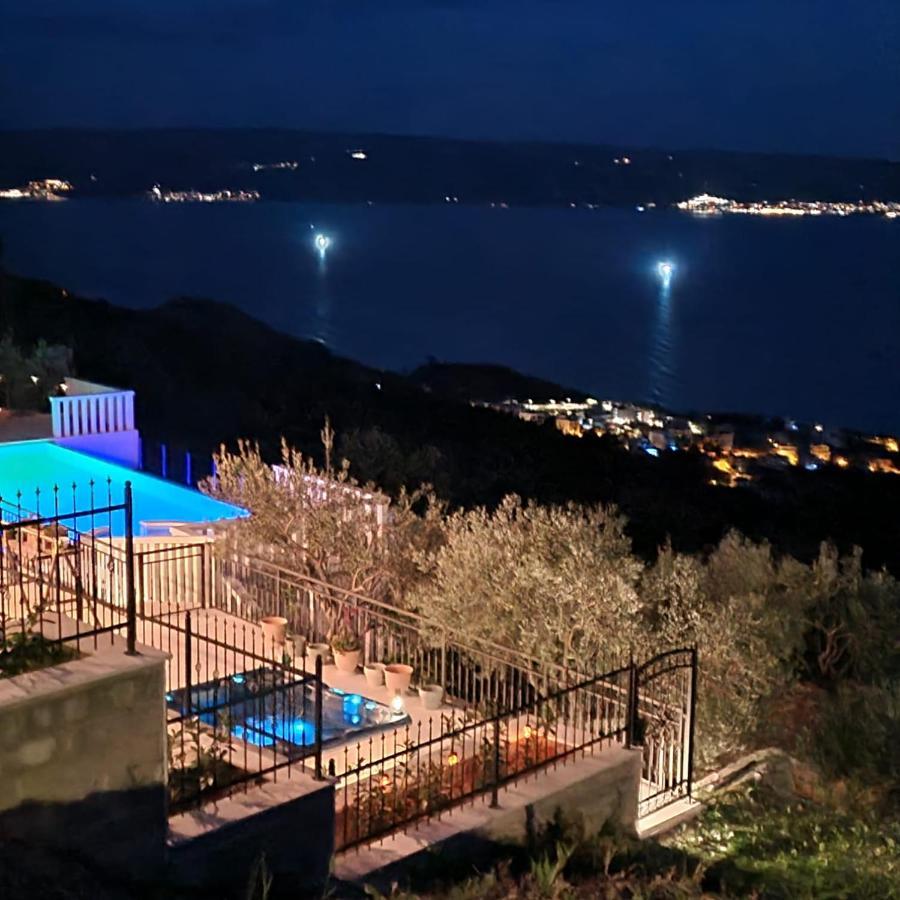 Sea View Luxury Apart Hotel Villa Conte With Swiming Pool And Romantic Spa Podstrana Ngoại thất bức ảnh