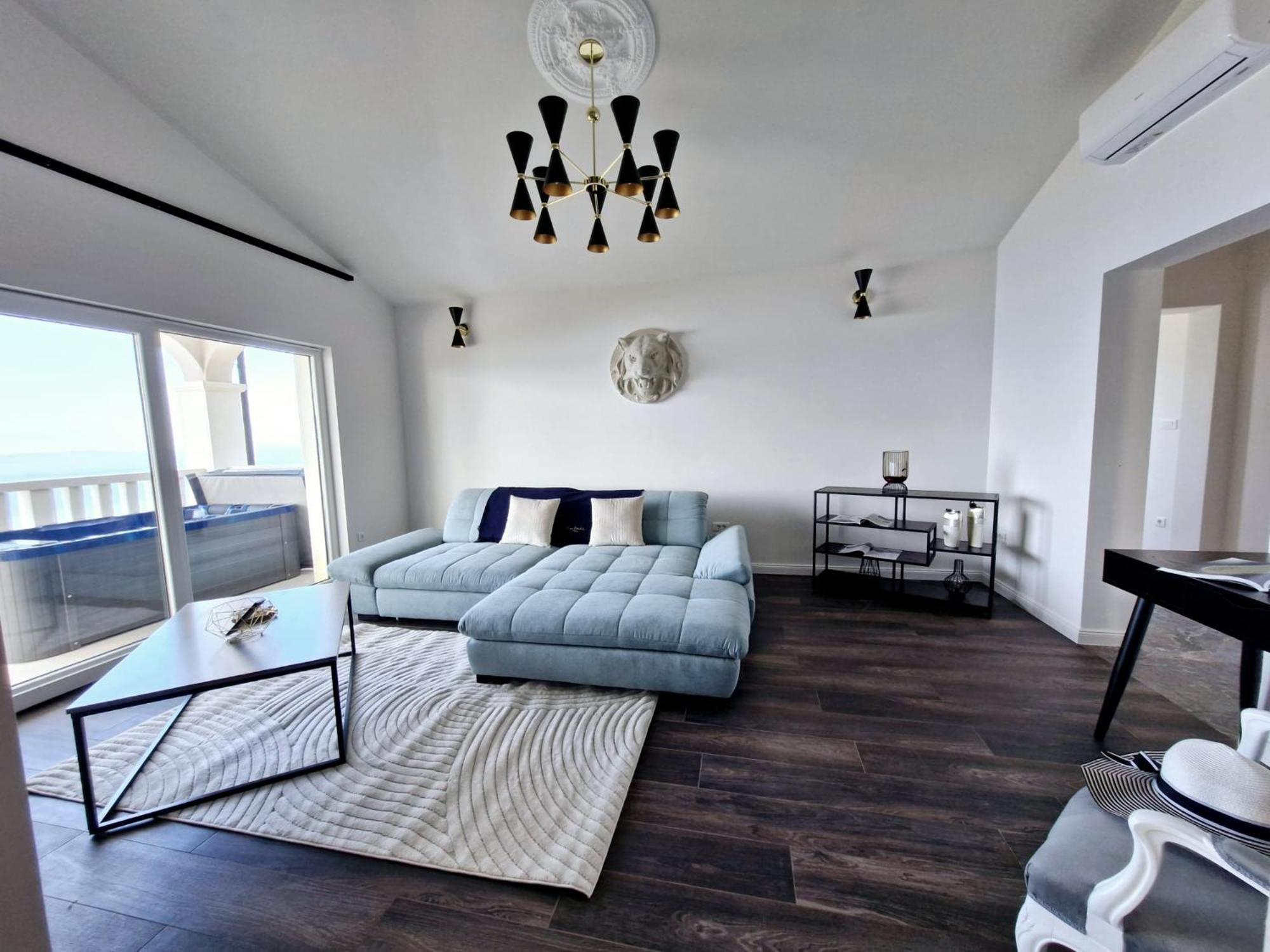 Sea View Luxury Apart Hotel Villa Conte With Swiming Pool And Romantic Spa Podstrana Ngoại thất bức ảnh
